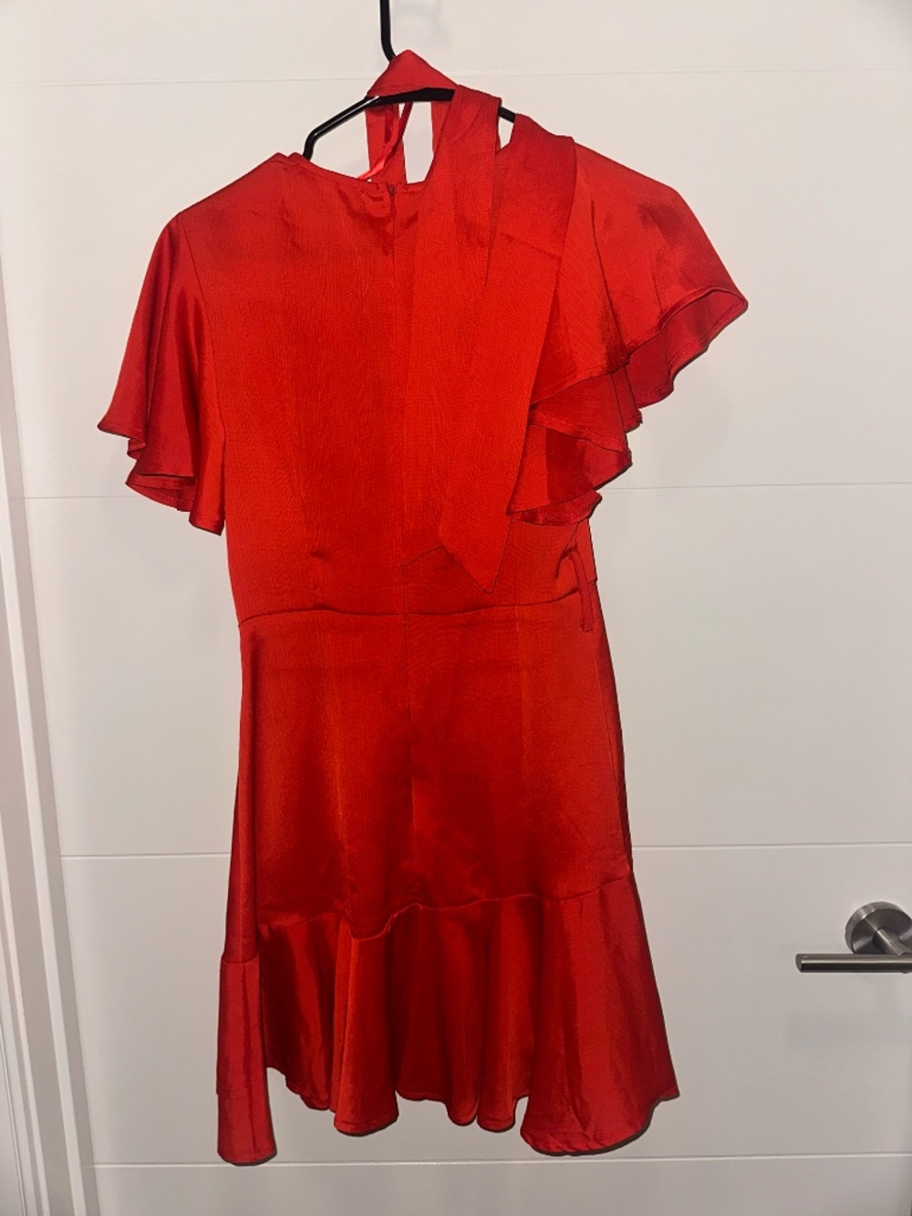 Saints + Secrets Red Ruffle Dress - Picture 3 of 3